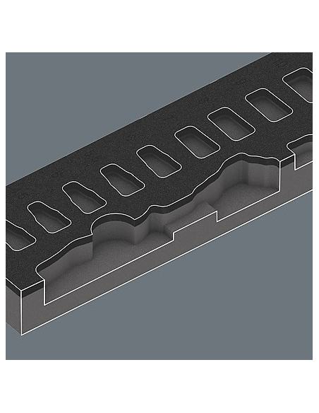 Wkładka Piankowa Zyklop 1/4'' 8000 A, Set 1, 37Cz.