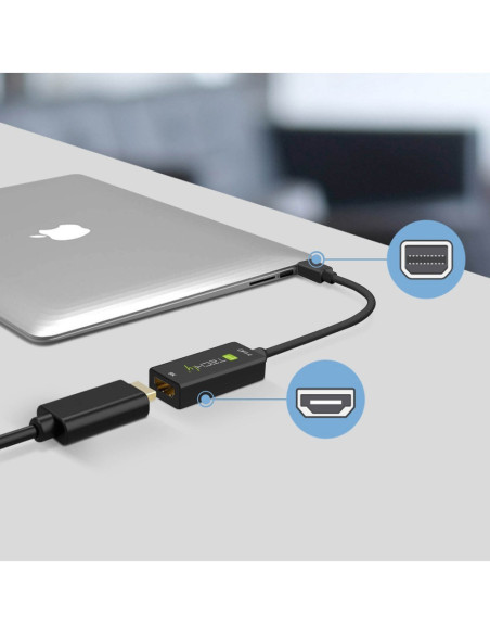 Techly Iadap Mdp-Hdmif8K Adapter Kablowy Mini Displayport Hdmi Czarny