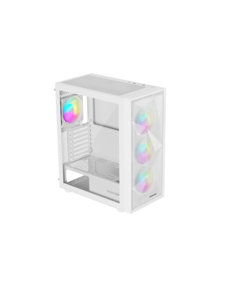 Obudowa Genesis Diaxid 605 Argb Midi Tower Z Oknem Usb-C Biała