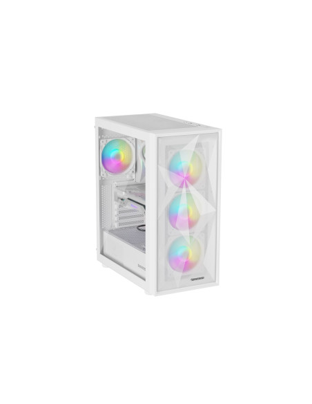 Obudowa Genesis Diaxid 605 Argb Midi Tower Z Oknem Usb-C Biała