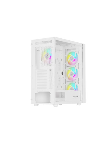 Obudowa Genesis Diaxid 605 Argb Midi Tower Z Oknem Usb-C Biała