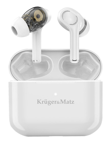 Kruger & Matz Dual Driver M4 Pro Słuchawki Douszne Tws Stereo Bluetooth Białe