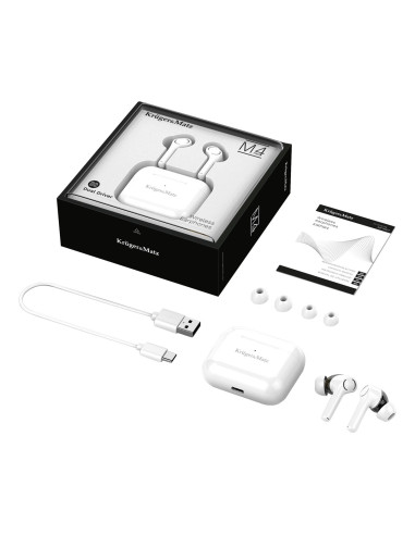 Kruger & Matz Dual Driver M4 Pro Słuchawki Douszne Tws Stereo Bluetooth Białe