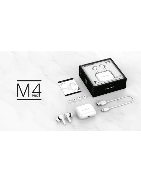 Kruger & Matz Dual Driver M4 Pro Słuchawki Douszne Tws Stereo Bluetooth Białe