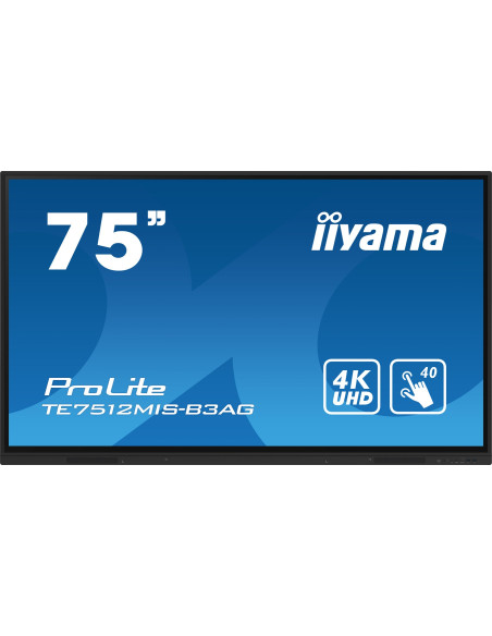 Monitor Te7512Mis-B3Ag 75'' Uhd/Uhd Ips 400Cd/M2 3840X2160 Hdmi