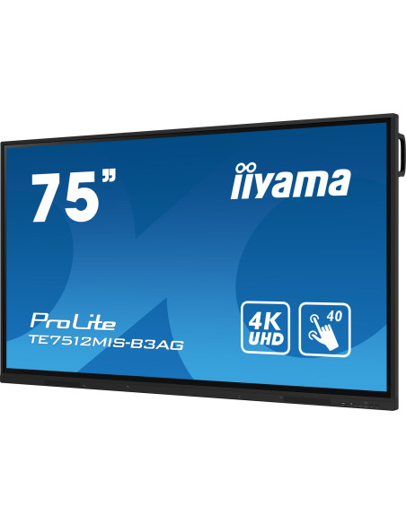 Monitor Te7512Mis-B3Ag 75'' Uhd/Uhd Ips 400Cd/M2 3840X2160 Hdmi