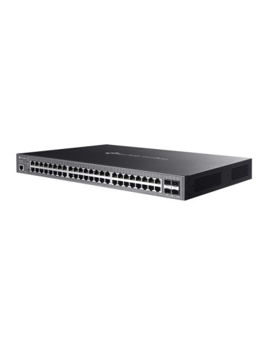 Tp-Link Omada Sg3452Xmpp Łącza Sieciowe Zarządzany L2+ Gigabit Ethernet (10/100/1000) Obsługa Poe 1U Czarny