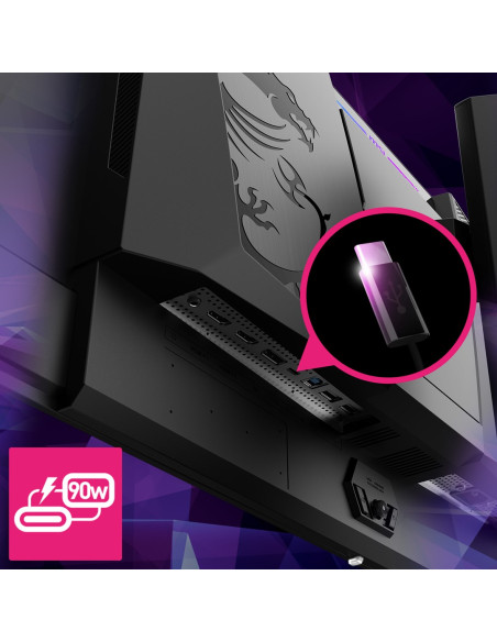 Monitor Msi Mpg 271Qrxde Qd-Oled 67Cm (26,5") Qhd 16:9 Dp/Hdmi/Usb-C Pd90W 360Hz