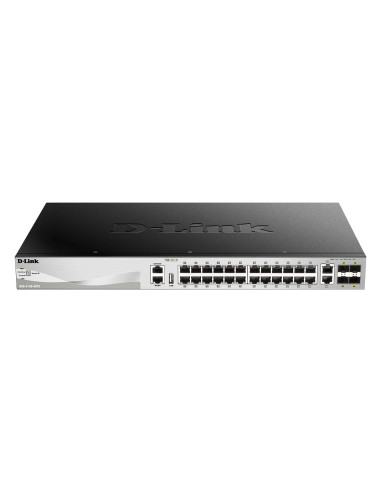 D-Link Dgs-3130-30Ts/E Łącza Sieciowe Zarządzany L3 Gigabit Ethernet (10/100/1000) Szary