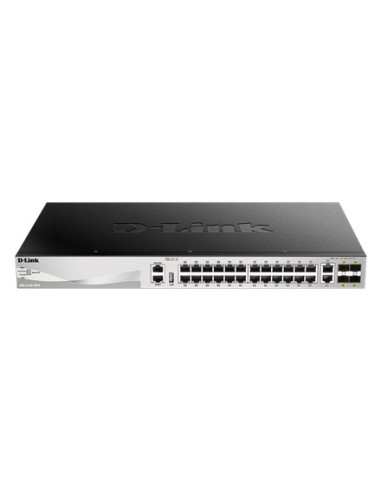 D-Link Dgs-3130-30Ts/E Łącza Sieciowe Zarządzany L3 Gigabit Ethernet (10/100/1000) Szary