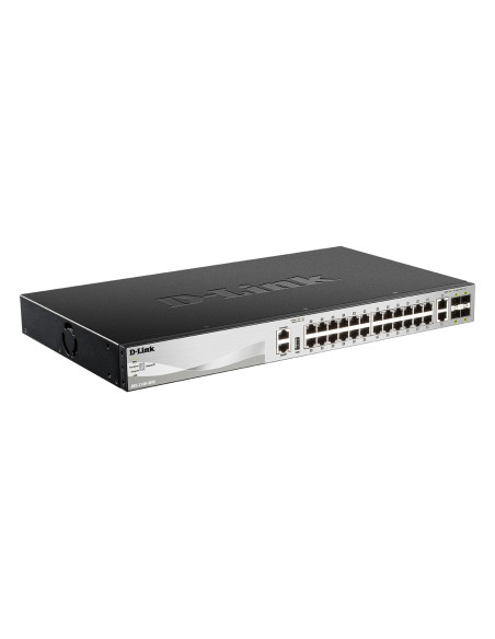 D-Link Dgs-3130-30Ts/E Łącza Sieciowe Zarządzany L3 Gigabit Ethernet (10/100/1000) Szary