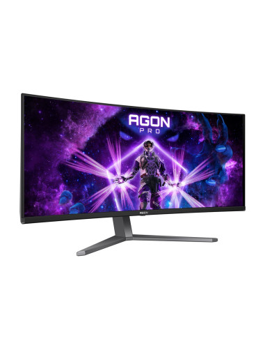 Aoc Agon Pro Ag346Ucd Monitor Komputerowy 86,4 Cm (34") 3440 X 1440 Px Wide Quad Hd Qd-Oled Czarny, Szary