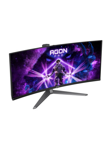 Aoc Agon Pro Ag346Ucd Monitor Komputerowy 86,4 Cm (34") 3440 X 1440 Px Wide Quad Hd Qd-Oled Czarny, Szary