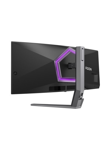 Aoc Agon Pro Ag346Ucd Monitor Komputerowy 86,4 Cm (34") 3440 X 1440 Px Wide Quad Hd Qd-Oled Czarny, Szary
