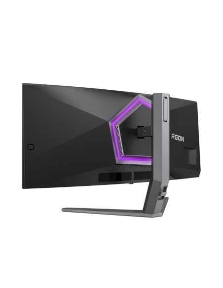 Aoc Agon Pro Ag346Ucd Monitor Komputerowy 86,4 Cm (34") 3440 X 1440 Px Wide Quad Hd Qd-Oled Czarny, Szary