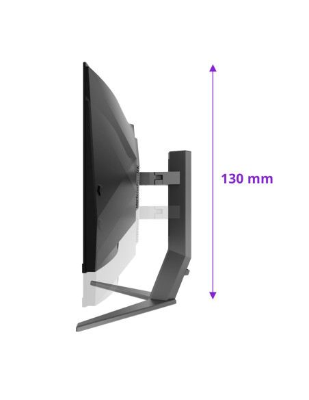 Aoc Agon Pro Ag346Ucd Monitor Komputerowy 86,4 Cm (34") 3440 X 1440 Px Wide Quad Hd Qd-Oled Czarny, Szary