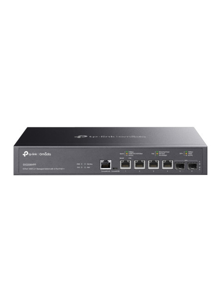 Tp-Link Omada Sx3206Hpp Łącza Sieciowe Zarządzany L2+ 10G Ethernet (100/1000/10000) Obsługa Poe Czarny