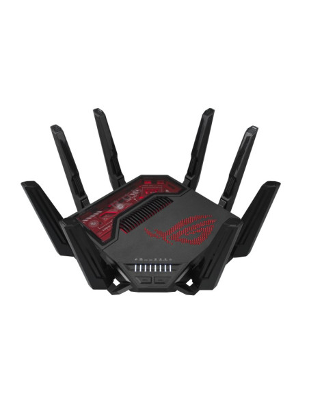 Asus Rog Rapture Gt-Be19000 Router Bezprzewodowy Multi-Gigabit Ethernet Trójpasmowy (2,4 Ghz / 5 Ghz / 6 Ghz) Czarny, Czerwony