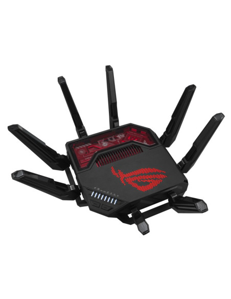 Asus Rog Rapture Gt-Be19000 Router Bezprzewodowy Multi-Gigabit Ethernet Trójpasmowy (2,4 Ghz / 5 Ghz / 6 Ghz) Czarny, Czerwony