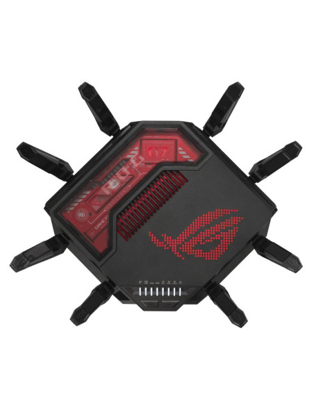Asus Rog Rapture Gt-Be19000 Router Bezprzewodowy Multi-Gigabit Ethernet Trójpasmowy (2,4 Ghz / 5 Ghz / 6 Ghz) Czarny, Czerwony