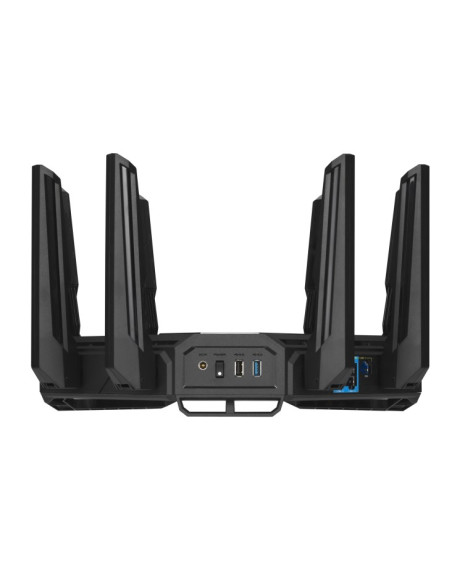 Asus Rog Rapture Gt-Be19000 Router Bezprzewodowy Multi-Gigabit Ethernet Trójpasmowy (2,4 Ghz / 5 Ghz / 6 Ghz) Czarny, Czerwony