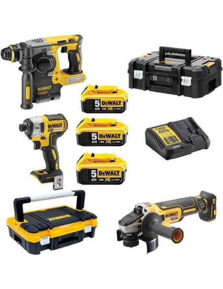 Zestaw Elektronarzędzi Combo Dewalt Dck305P3T (Dcf887+Dch273+Dcg405)