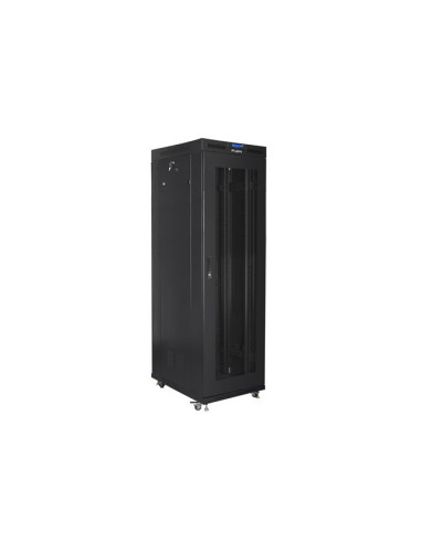 Szafa Instalacyjna Rack Stojąca 19" 42U 800X800 Czarna Drzwi Perforowane Lcd Lanberg (Flat Pack)