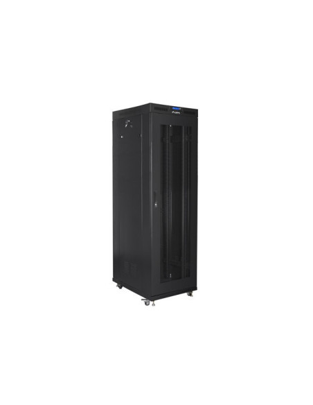 Szafa Instalacyjna Rack Stojąca 19" 42U 800X800 Czarna Drzwi Perforowane Lcd Lanberg (Flat Pack)
