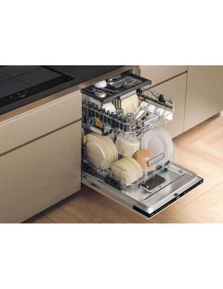 Zmywarka Whirlpool W7I Hf60 Tu Do Zabudowy 59.8 Cm, 15 Kompletów, 8 Programów, Klasa Energetyczna A, Czarna