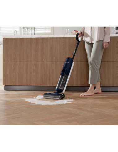 Tineco Floor One S6 Flashdry Pet Pionowy Odkurzacz Bateria Suchy I Mokry Hepa Bez Worka Czarny, Ciemny Niebieski, Szary 4 Ah