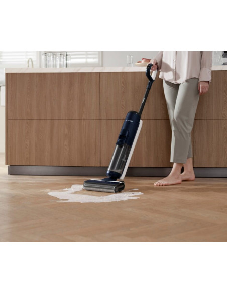 Tineco Floor One S6 Flashdry Pet Pionowy Odkurzacz Bateria Suchy I Mokry Hepa Bez Worka Czarny, Ciemny Niebieski, Szary 4 Ah