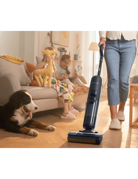Tineco Floor One S6 Flashdry Pet Pionowy Odkurzacz Bateria Suchy I Mokry Hepa Bez Worka Czarny, Ciemny Niebieski, Szary 4 Ah