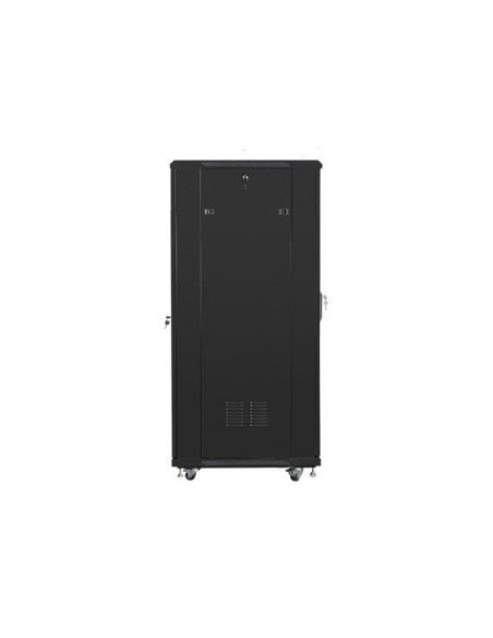 Szafa Jednosekcyjna, Zamykana Na Zamek Lanberg Ff01-6832-12B (32U  19'' / 600Mm / 800 Mm  Stojąca  Pełne, Szklane  800 Kg  Kolor