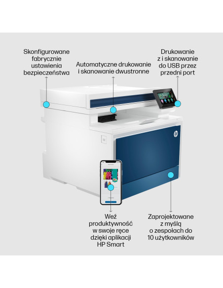 Hp Color Laserjet Pro Urządzenie Wielofunkcyjne 4302Fdn