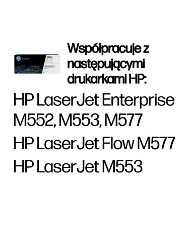 Hp 508X Oryginalny Wkład Laserowy O Dużej Pojemności, Żółty