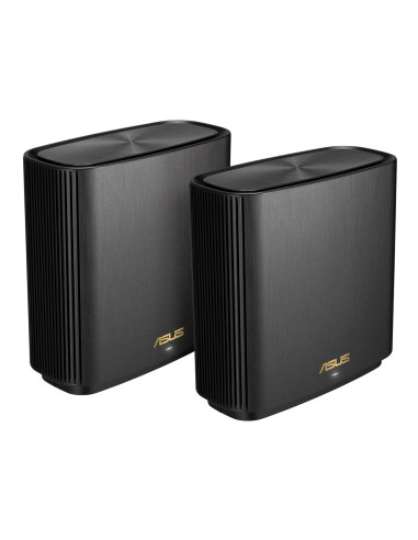 Asus Zenwifi Ax (Xt9) Ax7800 2Er Set Schwarz Tri-Band (2.4 Ghz/5 Ghz/5 Ghz) Wi-Fi 6 (802.11Ax) Czarny 4 Wewnętrzne
