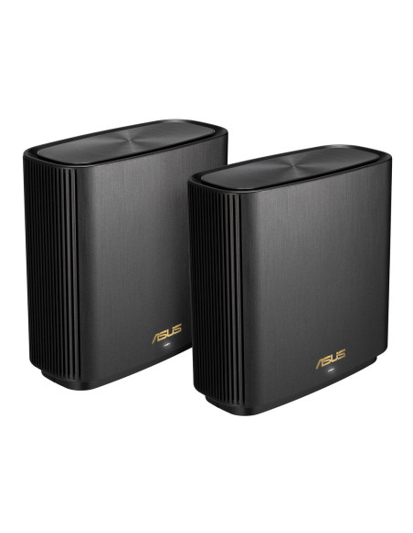 Asus Zenwifi Ax (Xt9) Ax7800 2Er Set Schwarz Tri-Band (2.4 Ghz/5 Ghz/5 Ghz) Wi-Fi 6 (802.11Ax) Czarny 4 Wewnętrzne