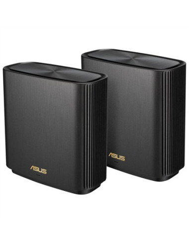 Asus Zenwifi Ax (Xt9) Ax7800 2Er Set Schwarz Tri-Band (2.4 Ghz/5 Ghz/5 Ghz) Wi-Fi 6 (802.11Ax) Czarny 4 Wewnętrzne