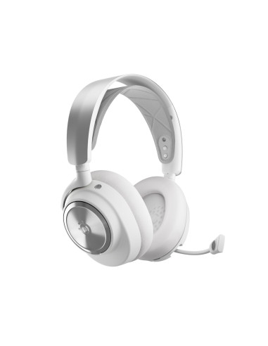 Steelseries Arctis Nova Pro Wireless Zestaw Słuchawkowy Przewodowy I Bezprzewodowy Opaska Na Głowę Gaming Bluetooth Srebrny, Bia
