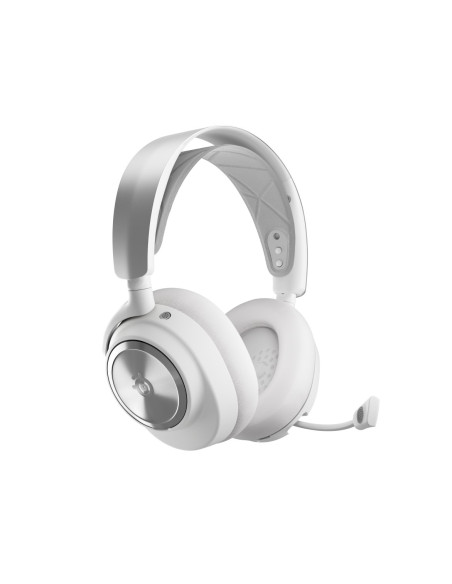 Steelseries Arctis Nova Pro Wireless Zestaw Słuchawkowy Przewodowy I Bezprzewodowy Opaska Na Głowę Gaming Bluetooth Srebrny, Bia