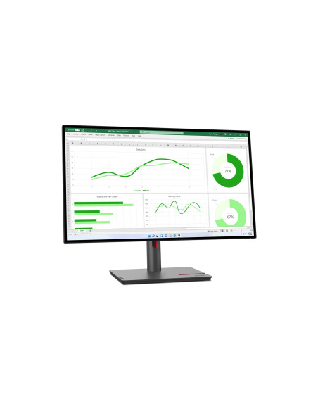 Lenovo Thinkvision P27Q-30 Led Display 68,6 Cm (27") 2560 X 1440 Px Quad Hd Czarny