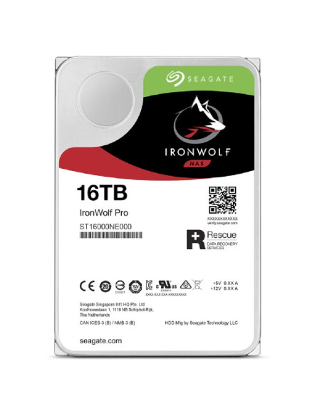 Dysk Hdd Seagate Ironwolf Pro (16 Tb  256Mb  3.5"  Sata)