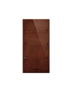 Grenton Panel Dotykowy/ 8 Pól Dotykowych/ Tf-Bus/ Ciemny, Wykonany Z Naturalnej Skóry Front