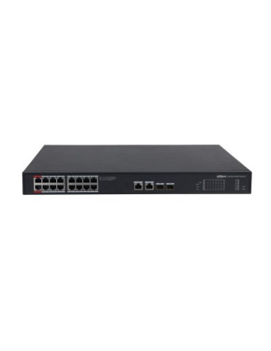 Dahua Technology Poe Pfs3220-16Gt-240 Łącza Sieciowe Nie Zarządzany L2 Gigabit Ethernet (10/100/1000) Obsługa Poe Czarny