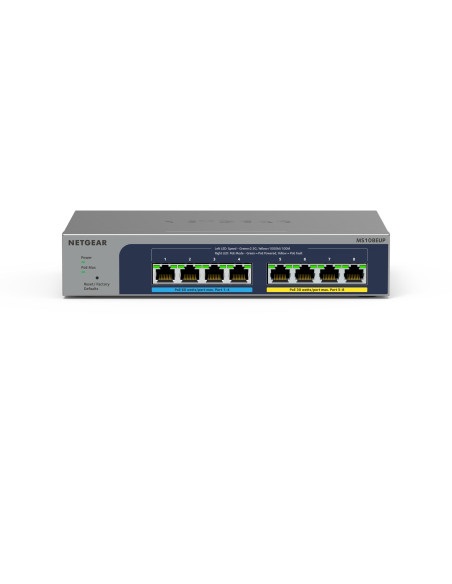 Netgear 8-Port Ultra60 Poe++ Multi-Gigabit (2.5G) Ethernet Plus Switch Zarządzany L2/L3 2.5G Ethernet (100/1000/2500) Obsługa Po