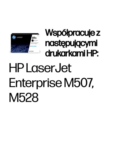 Hp 89X Oryginalny Czarny Toner Laserjet O Dużej Wydajności