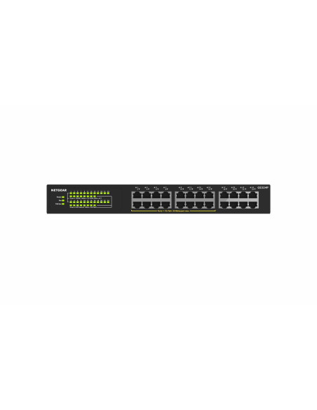 Netgear Gs324P Nie Zarządzany Gigabit Ethernet (10/100/1000) Obsługa Poe 1U Czarny