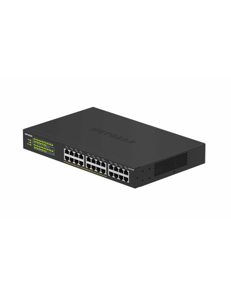 Netgear Gs324P Nie Zarządzany Gigabit Ethernet (10/100/1000) Obsługa Poe 1U Czarny