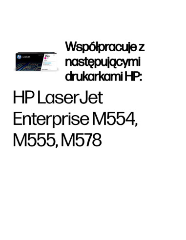 Hp 212A Oryginalny Wkład Z Purpurowym Tonerem Laserjet
