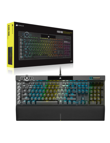 Klawiatura Gamingowa Corsair K100 Rgb, Corsair Opx, Led Rgb - Czarna